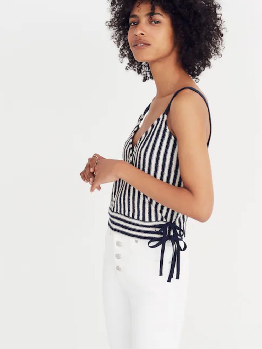Madewell Finale Tabk Top in Stripe